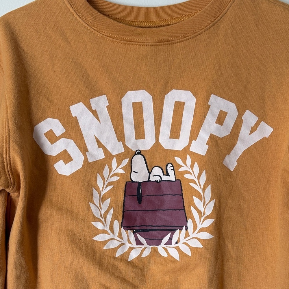 Love Tribe Snoopy Graphic Crewneck - Mustard Brown - Picture 3 of 5